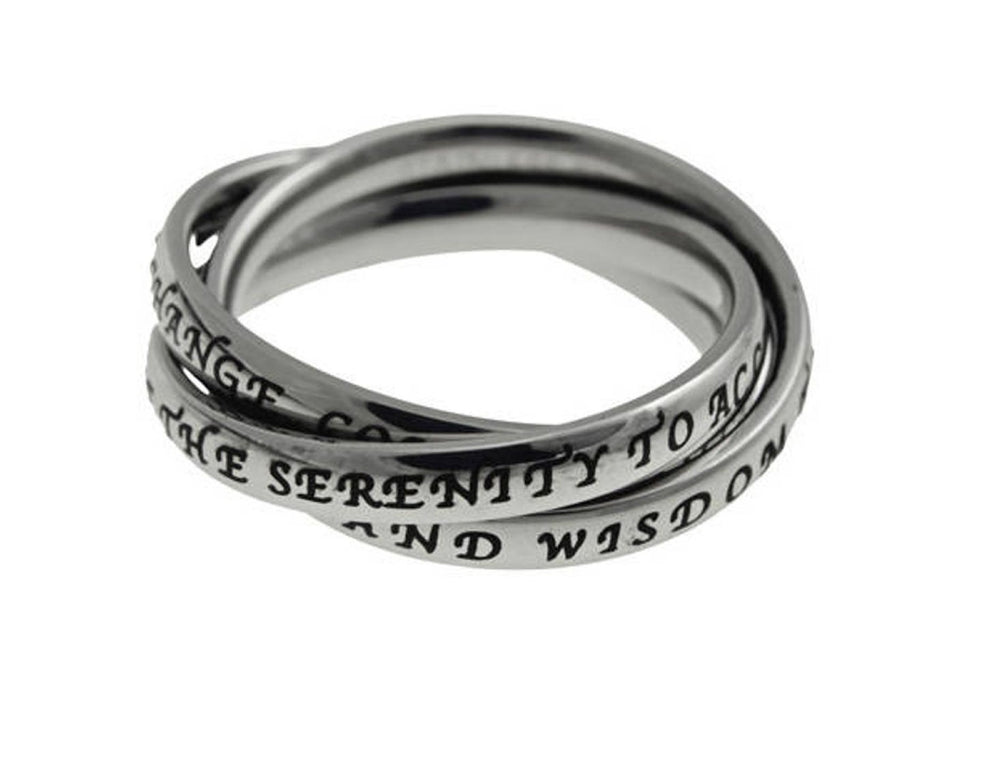 Triple Band Ring - Serenity Prayer