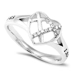 Patchwork Cross Ring - Purity