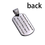 CZ Calvary Dog Tag Necklace