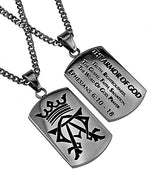 Alpha Omega Dog Tag Necklace