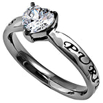 CZ Heart Ring - Purity