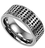 Silver Sport Ring - True Love Waits